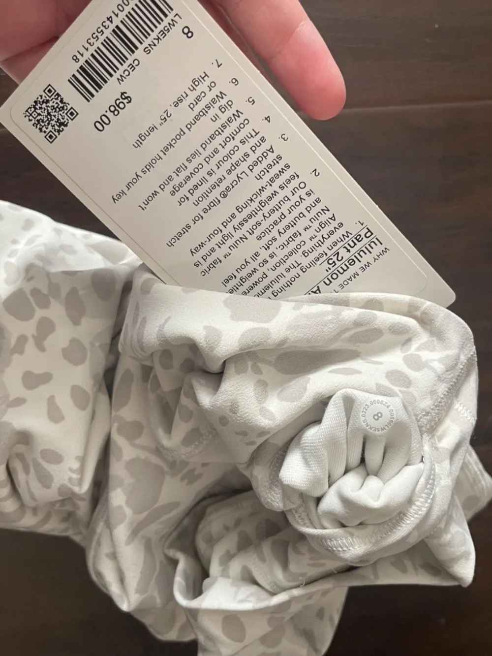NWT lululemon Align HR 25” Cheetah Camo Size 8